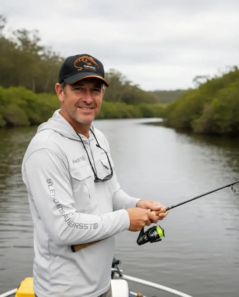 Topi Logo Ikan Flathead Original Second Warna Hitam