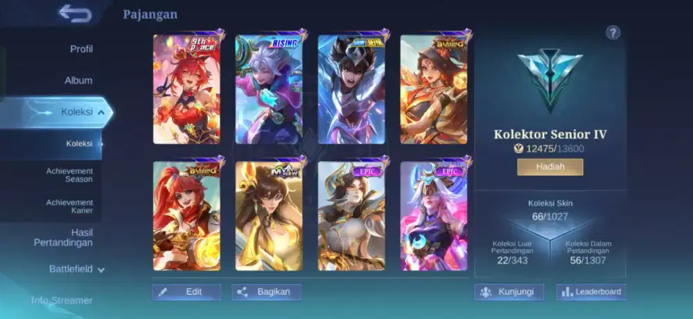 AKUN ML MURAH . SIAP COD JAKSEL