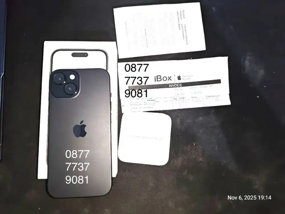iPhone 15 128 GB iBox - Garansi Juli 2026