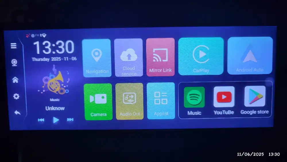Head unit android On dasboard 10.26