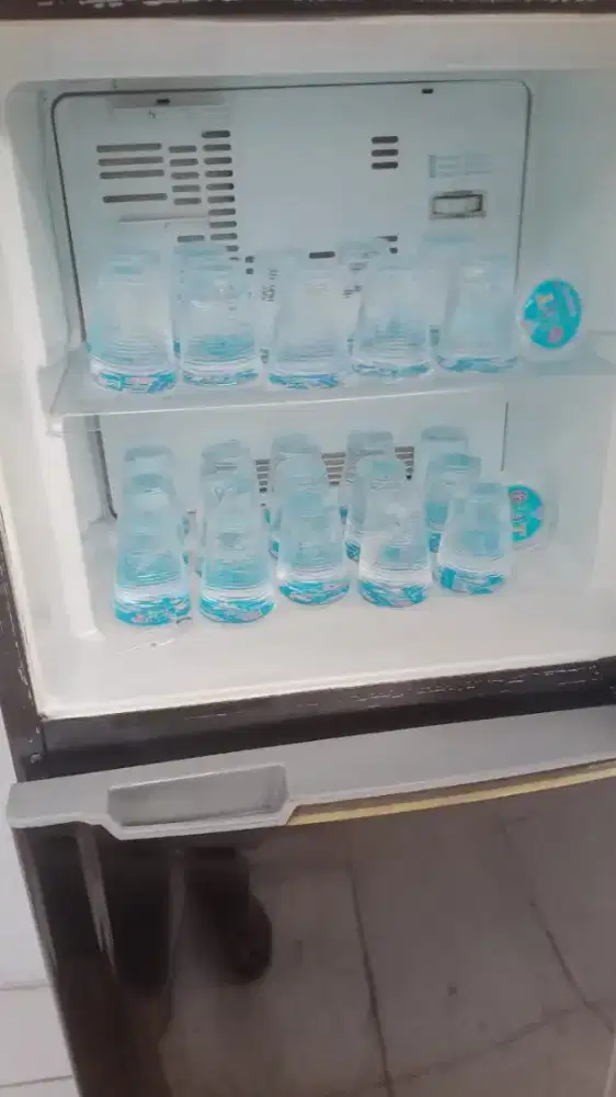 Lemari es 2 pintu Toshiba Glacio