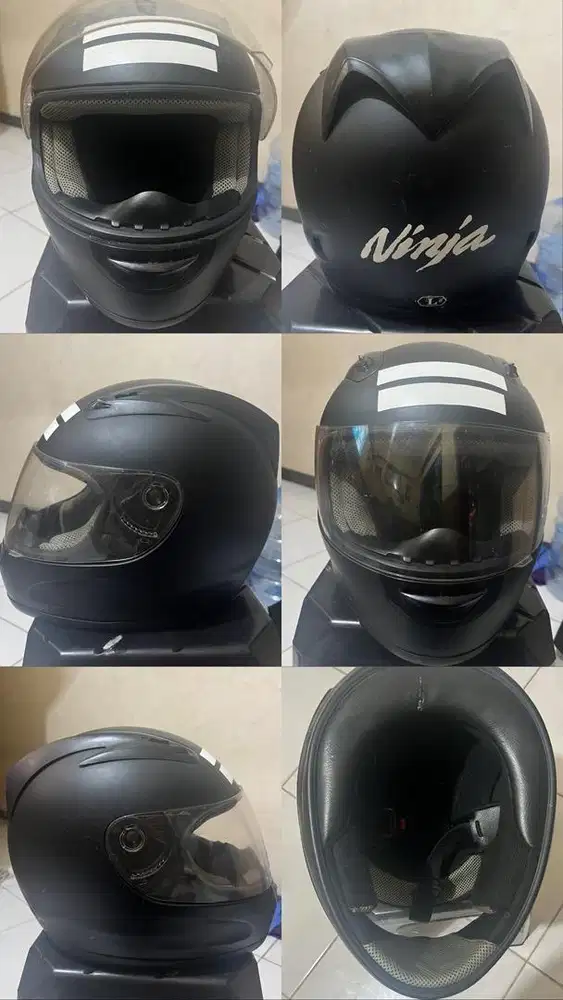 Helm full face hitam