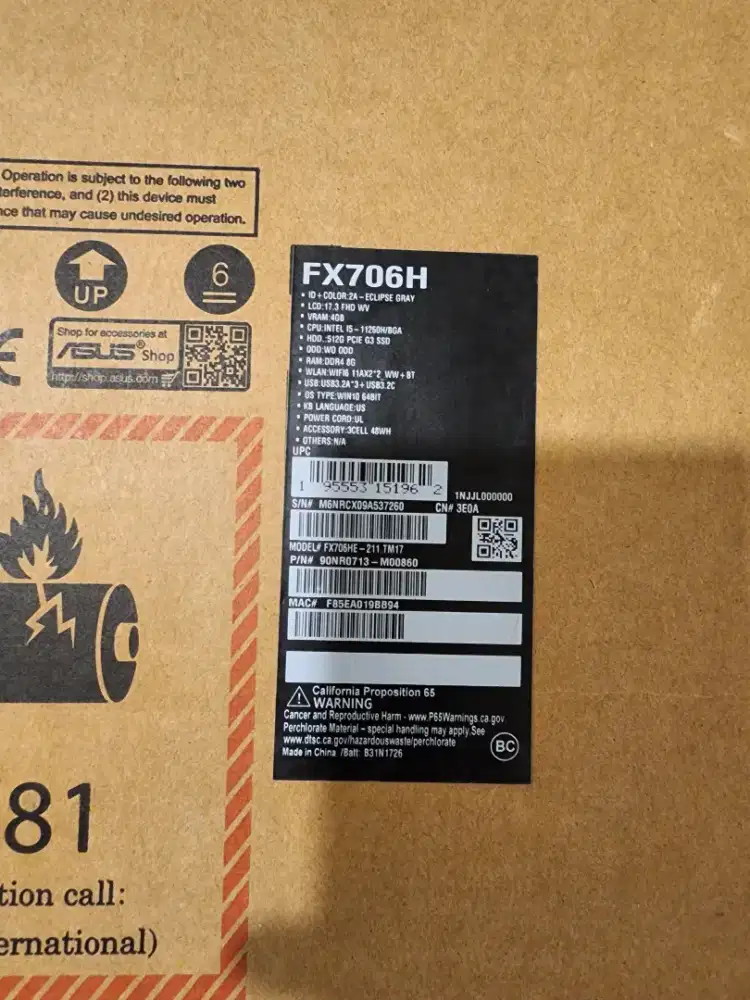 Laptop Asus TUF GAMING