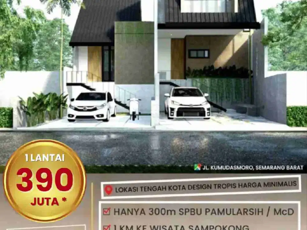 Rumah Kumudasmoro Pamularsih Semarang Barat Dekat Sampokong Suratmo Manyaran Brimob Simongan