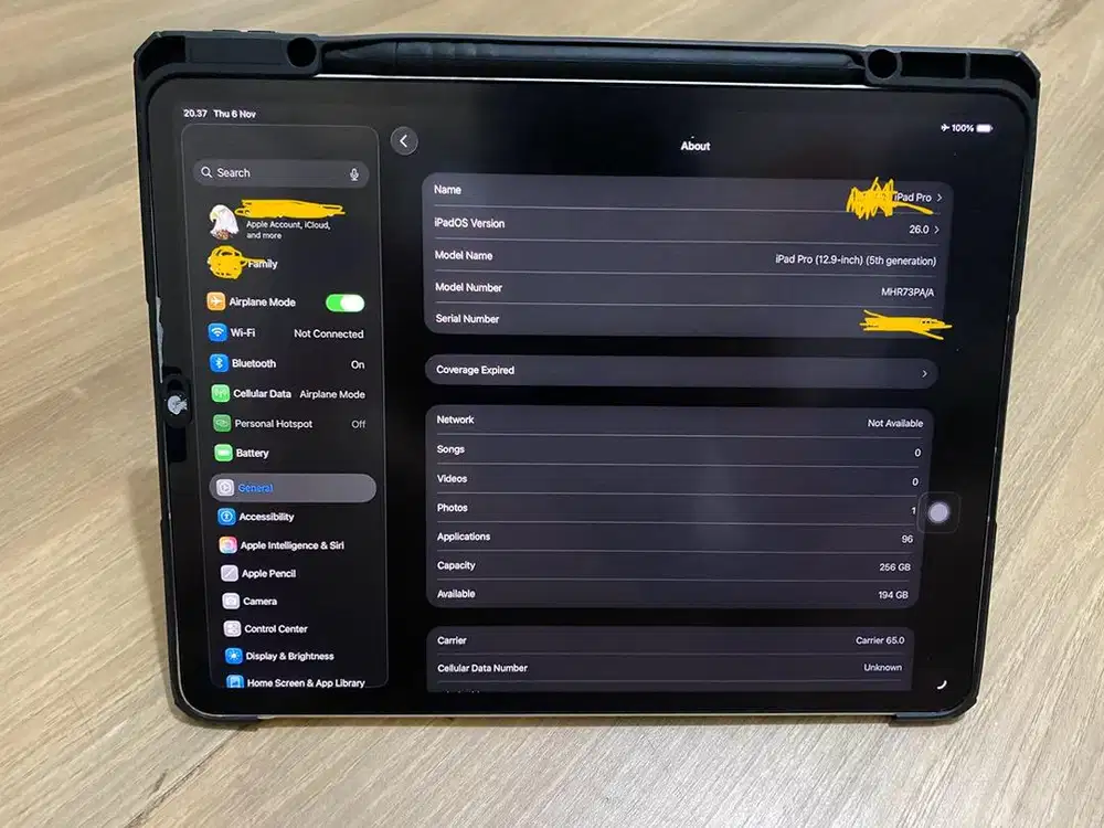 Ipad Pro 12,9inch 256gb M1 Gen 5