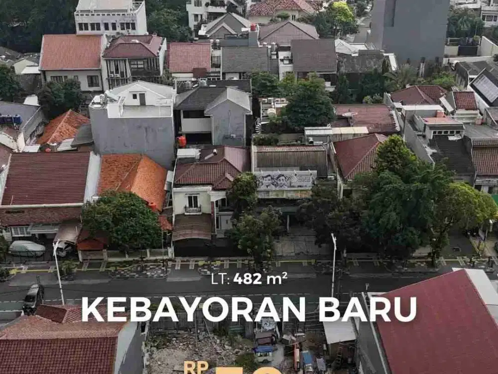 tanah komersial area di cikajang senopati jakarta selatan shm