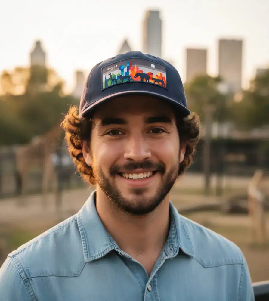 Topi Logo Kebun Binatang Original Second Warna Navy Pekat