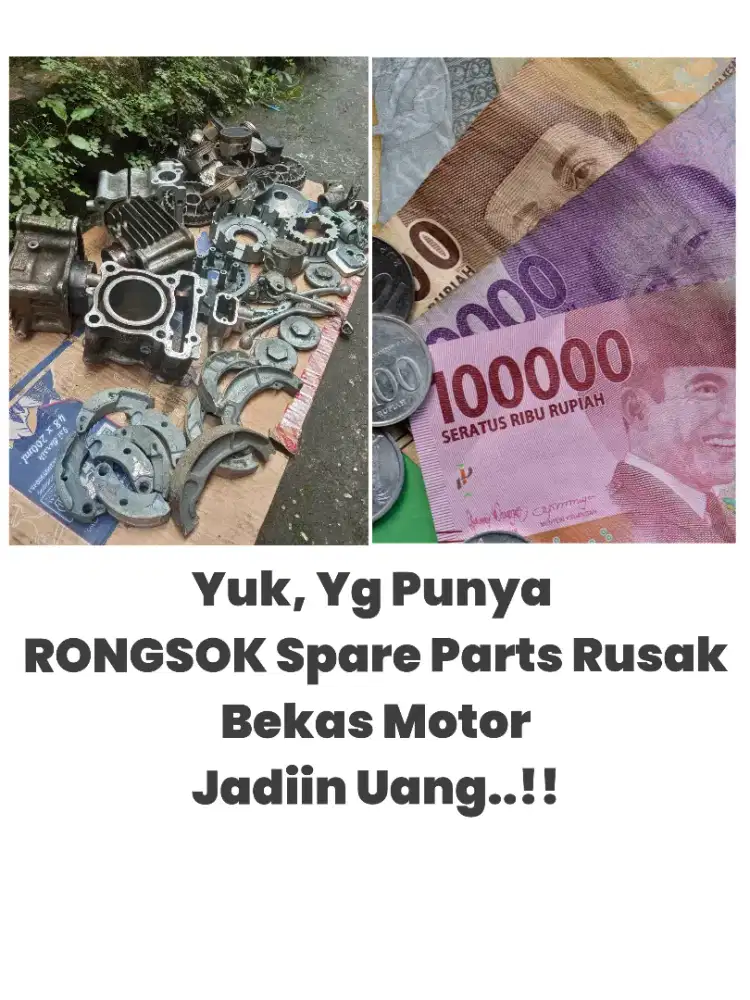 Dibeli RONGSOK Spare Parts Motor Rusak
