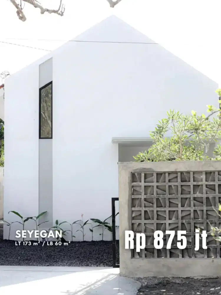 Dijual Rumah Estetik di Lingkungan Asri di Margodadi Seyegan