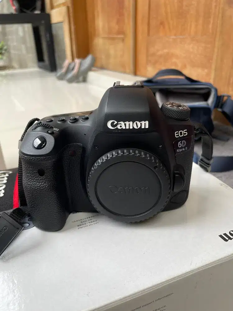 Canon 6D Mark II + Lensa Canon EF 24-105mm L f/4 USM Mulus Fullset