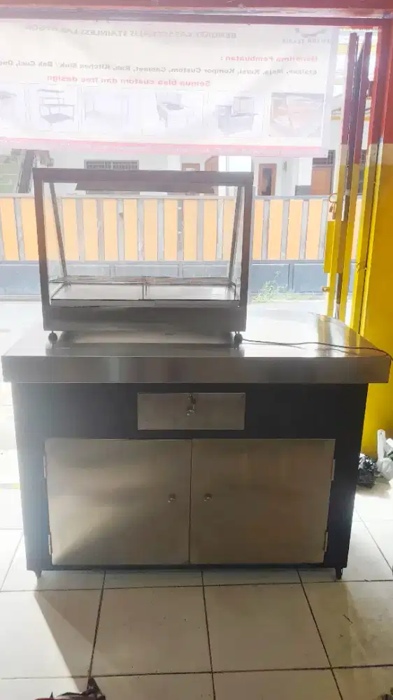 Etalase Warmer Ayam geprek Fried chicken