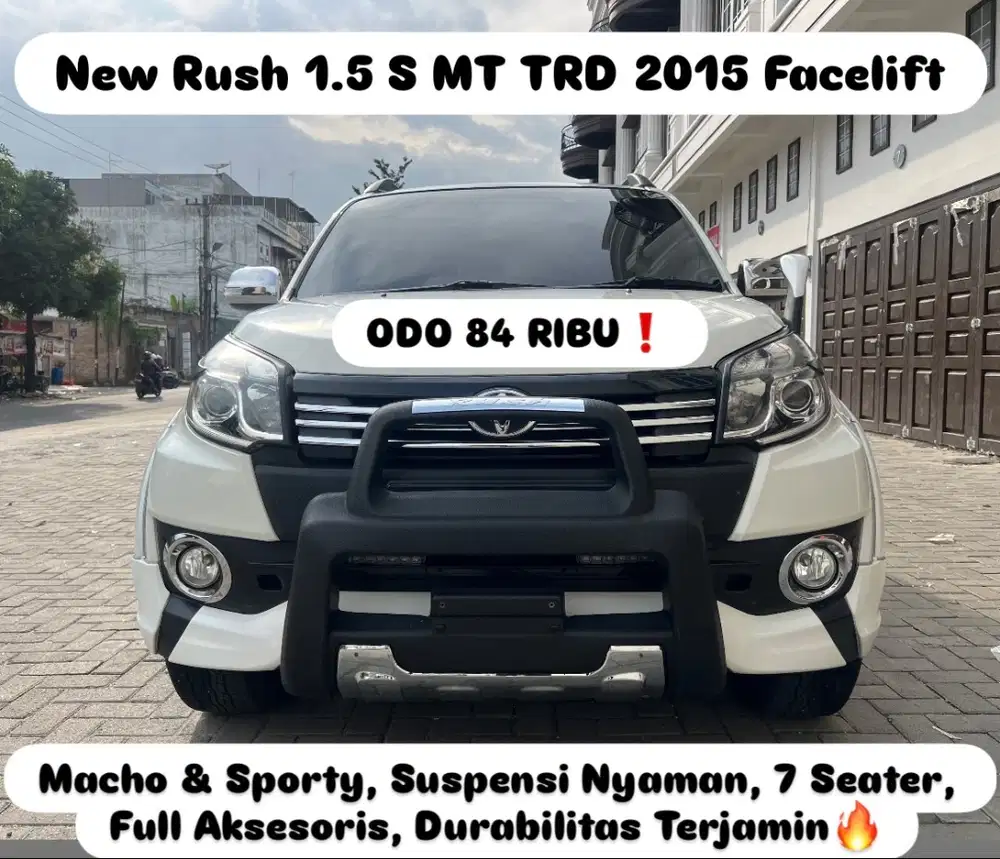 (TDP 21 JUTA!) Toyota New Rush 1.5 S Manual TRD Putih 2015 Facelift