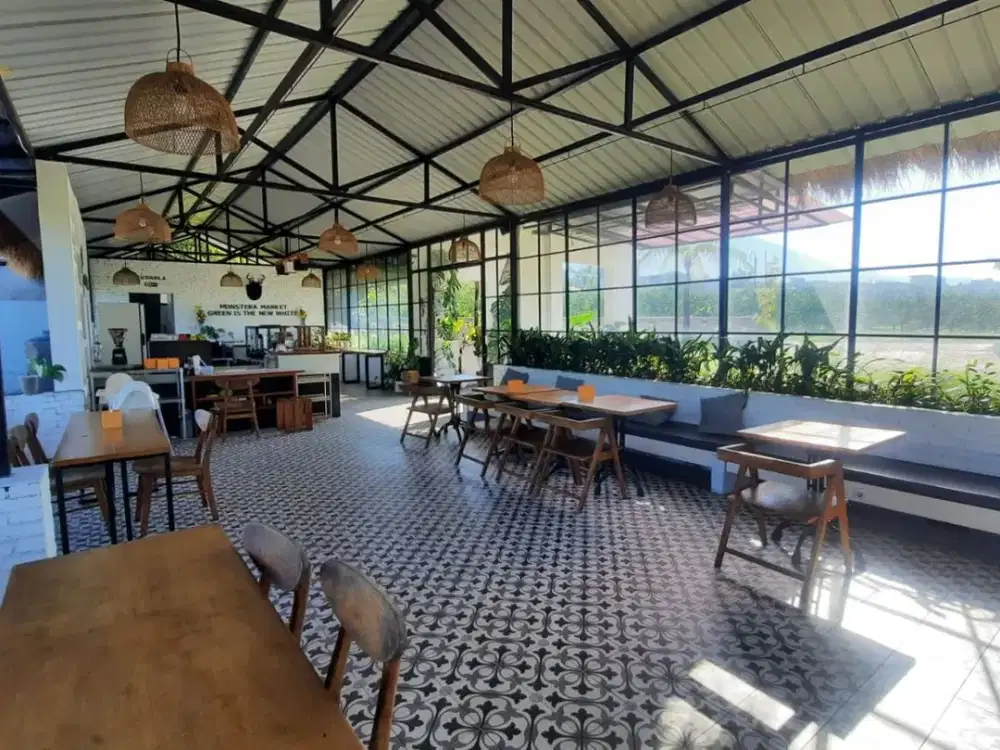 MESIN CUAN Cafe HIT AKTIF RAMAI, Rumah Villa, Ex Produksi Susu Pasteurisasi SHM, IMB Bumiaji BAtu