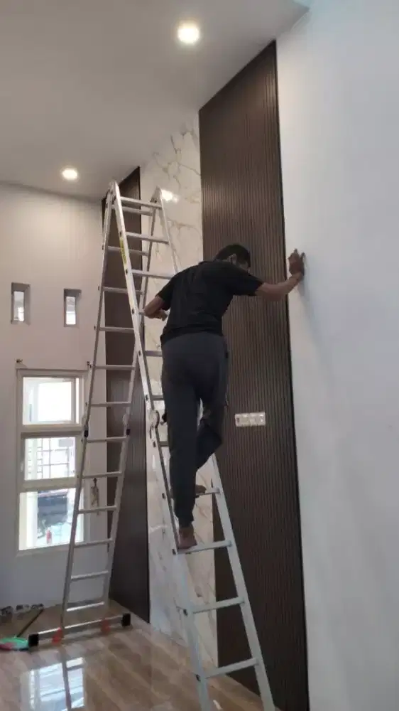 Pasang pvc wallpanel