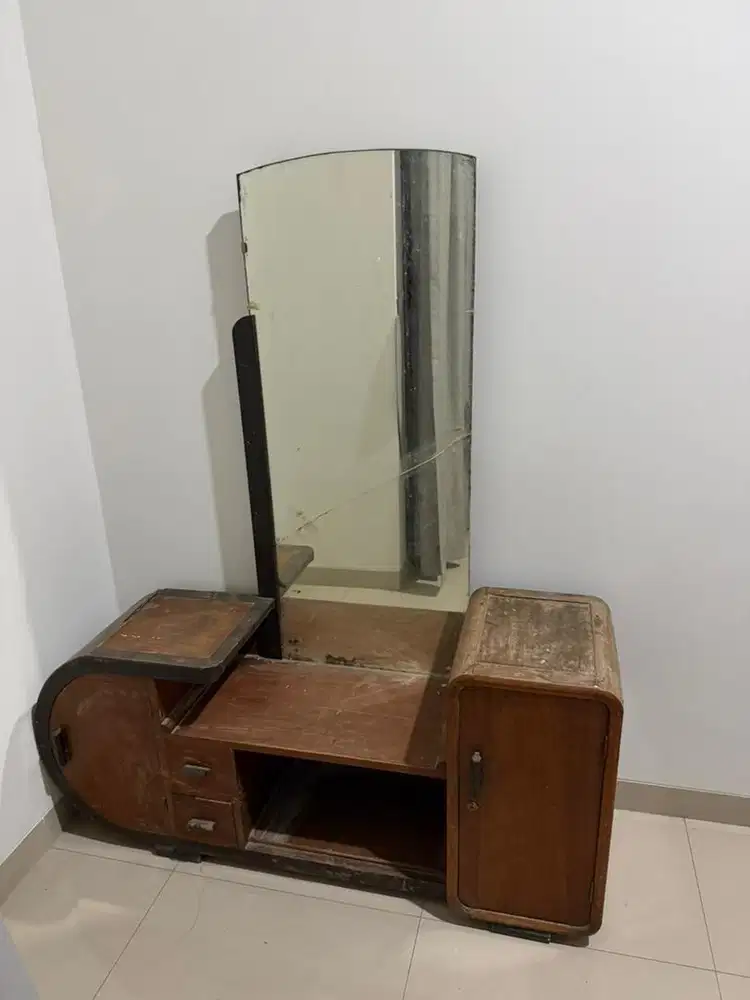 Meja Rias Kayu Jati Asli