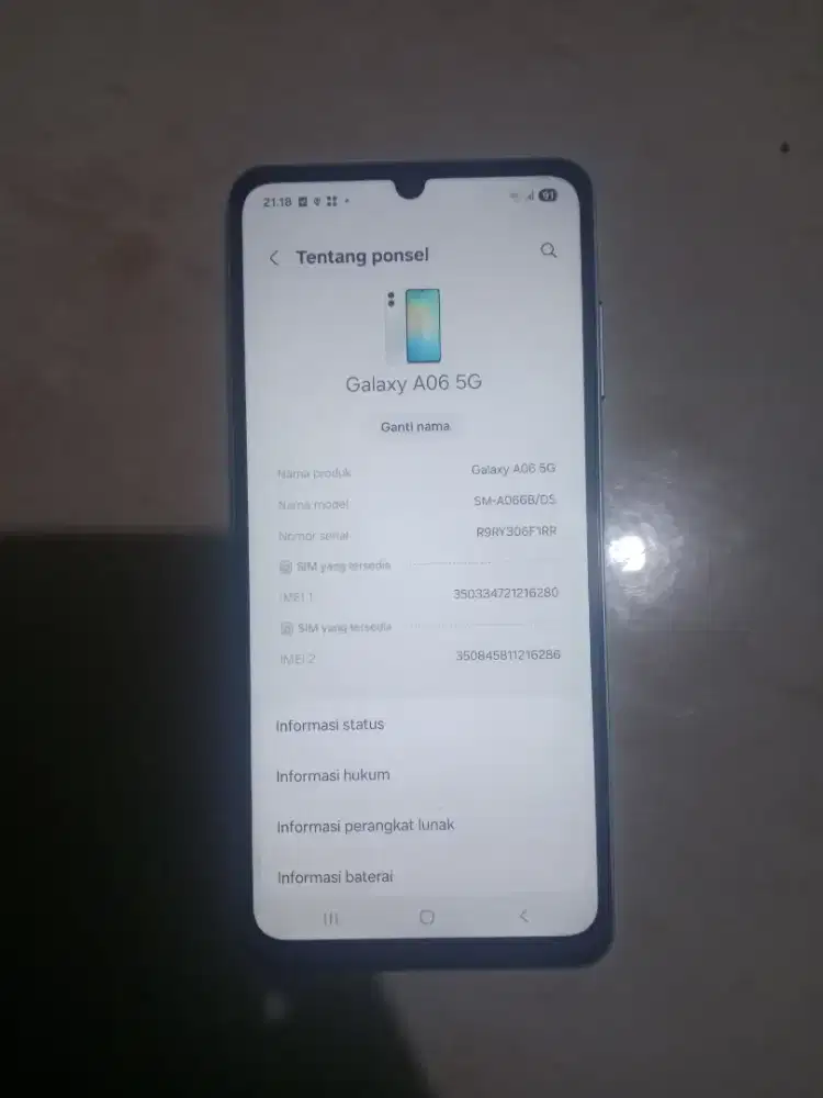 Samsung Galaxy A06 5G RAM 6/128