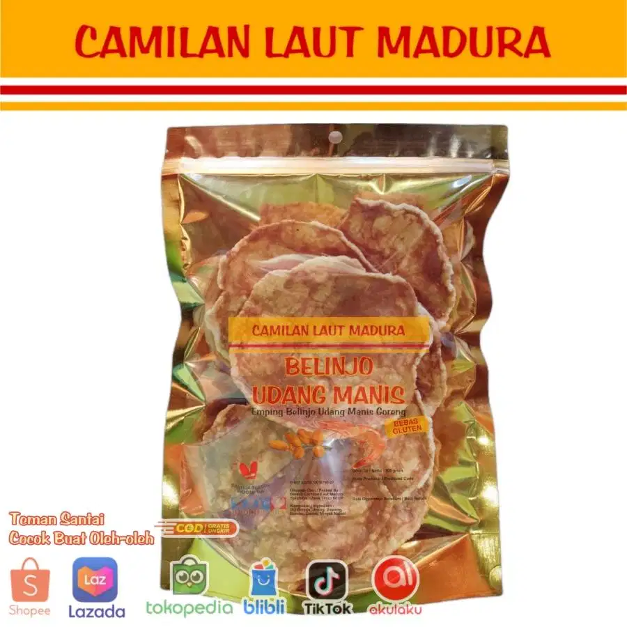 Emping Melinjo Udang Khas Madura – Camilan Gurih Renyah Enak Banget