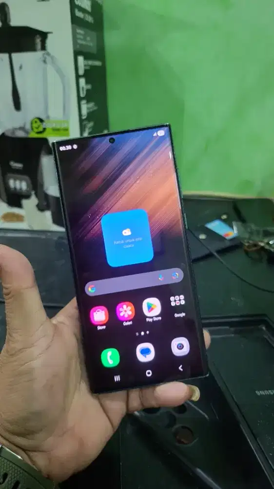 Samsung s22 ultra 12/256 fulset sein  garis supeer tipis moda gelap