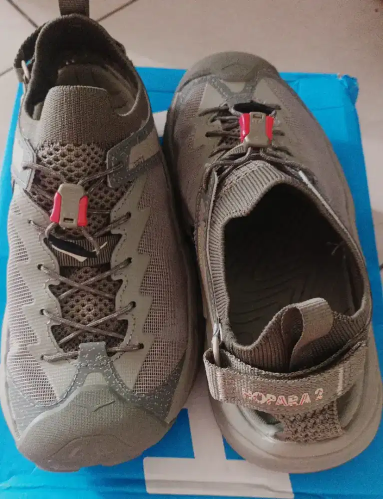 Dijual Sepatu Sendal Hoka One One Hopara 2 Barley Oat Milk size 38 Ori