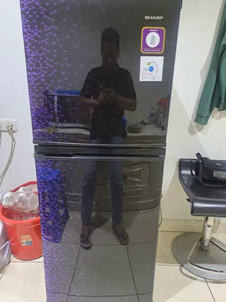 Kulkas sharp 2 pintu 205lter