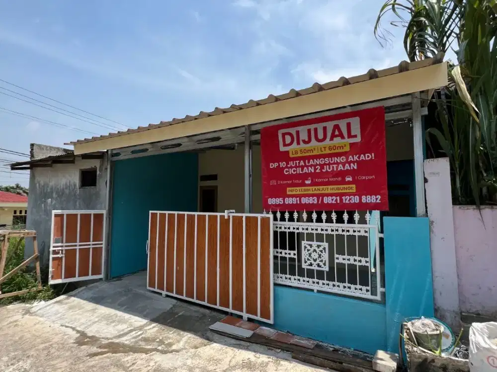 Rumah Siap Huni deket stasiun Bojong Gede DP 10 Juta Cicil 2 JUTAAN Saja!