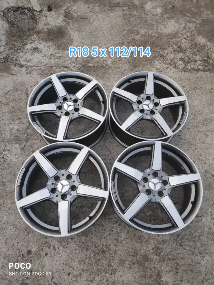 Rep. OEM MERCY AMG R18 pcd 5 x 112/ 114 lebar 8 offset 35