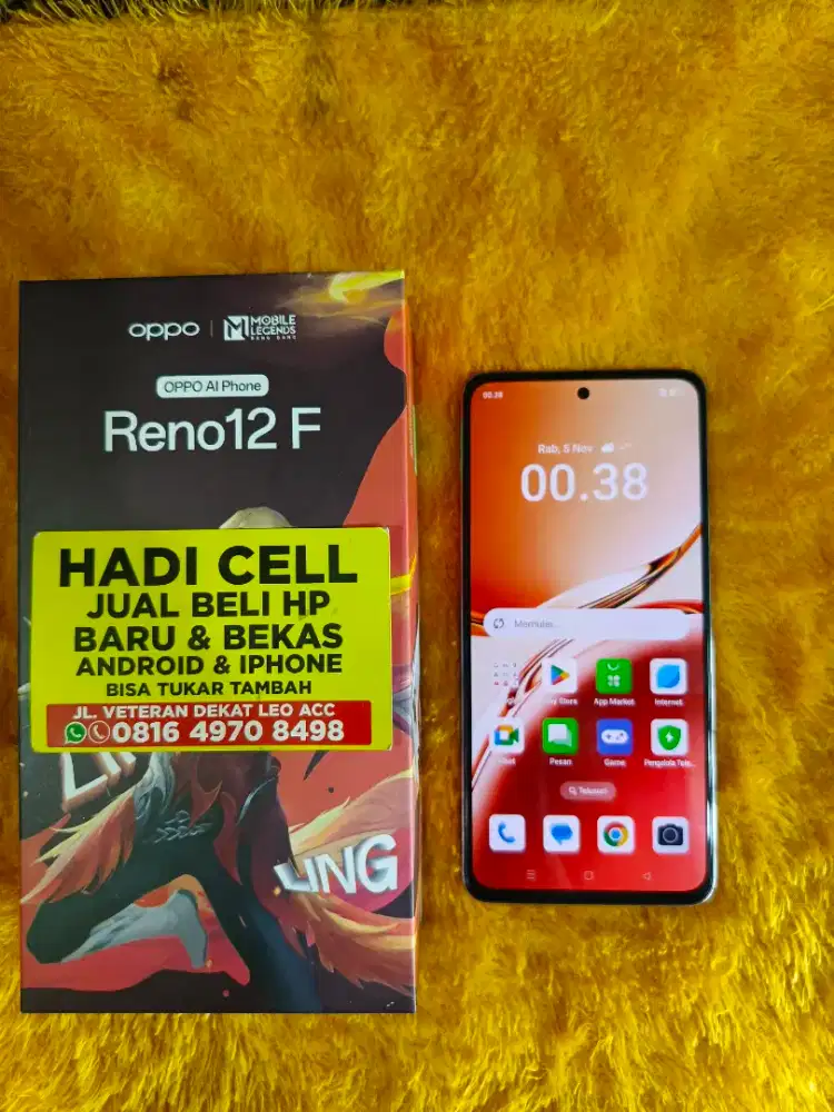 Oppo reno 12f 4g ram 8/256