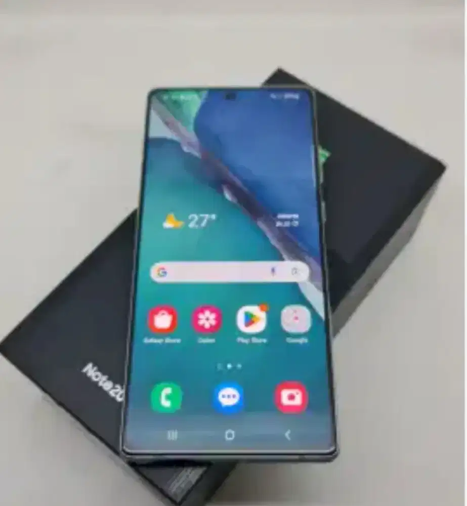 Murah hp Samsung Note 20 8/256 lkp mulus original semua