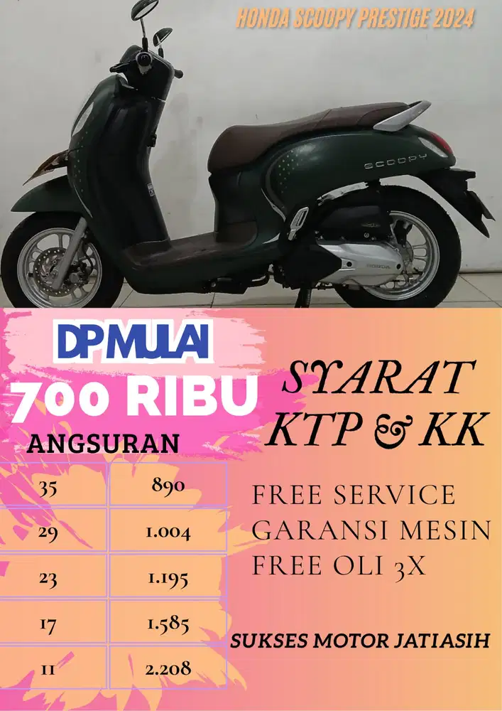 DP MURAH HONDA SCOOPY PRESTIGE 2024 BISA CASH/KREDIT MENGGUNAKAN CC