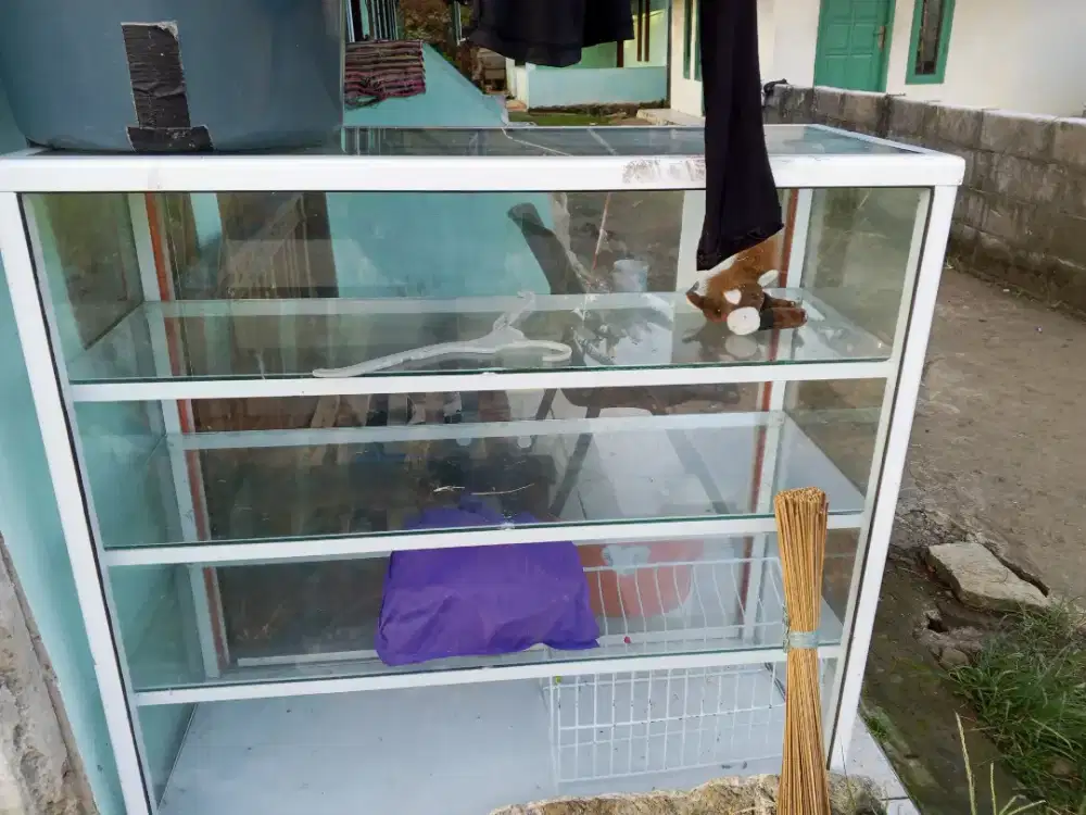 jual Cepat Etalase Bekas jualan Sembako Ukuran 1mx1m