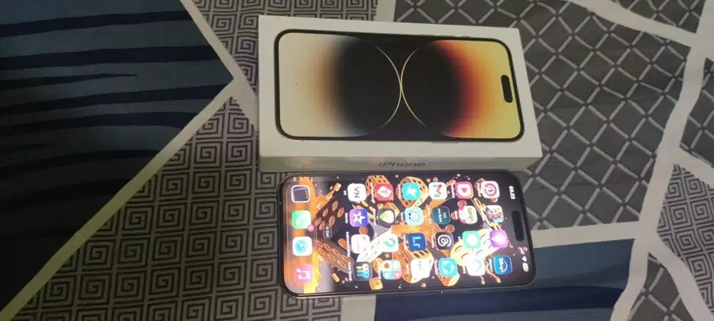 Iphone 14 Promax 256 Gb Gold Garansi resmi iBox