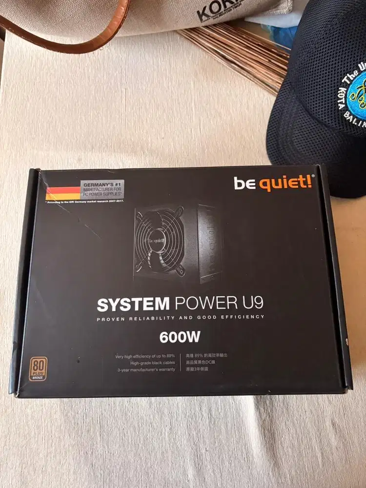 Power supply (PSU) be quiet ! U9 600 W 80+ bronze
