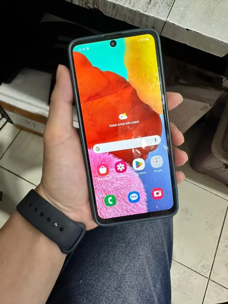 Samsung a51 lcd sudah ganti baru harga net aja