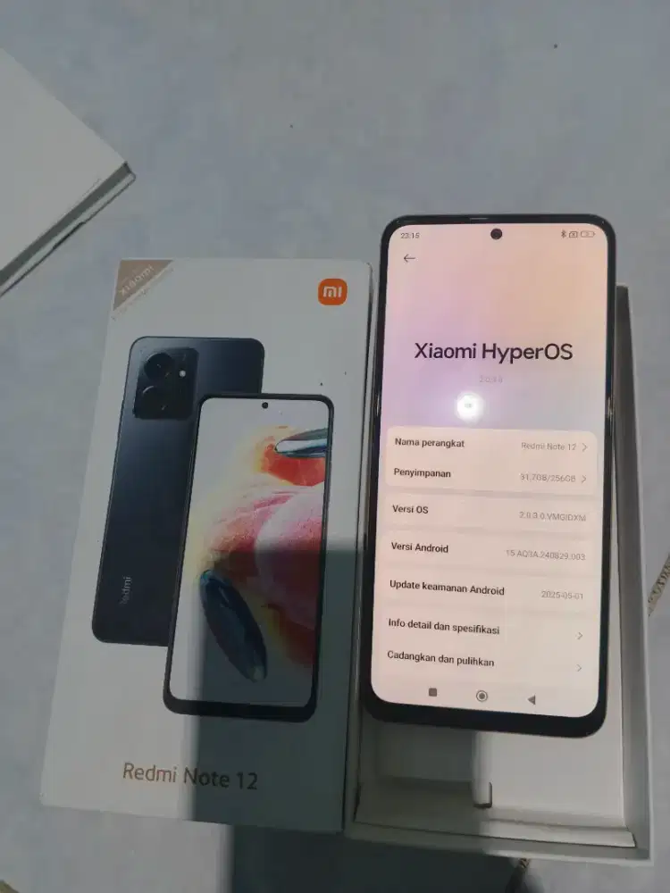 Redmi note 12  ram 8+8/256