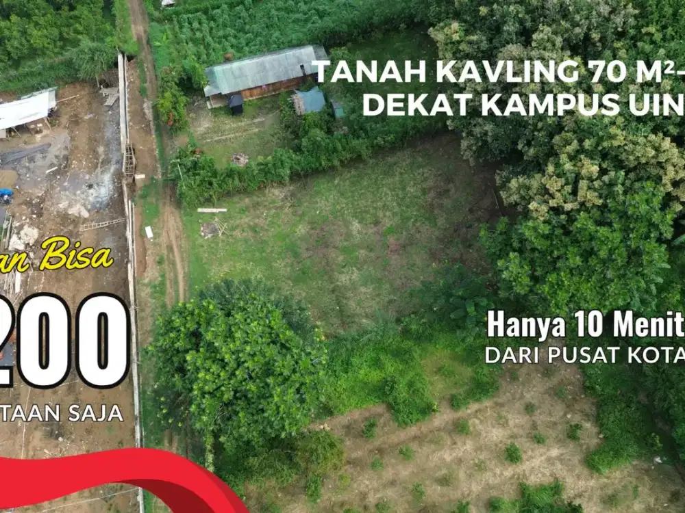 Investasi Tanah Dekat Kampus UIN 3 dan Pondok Ar Rohmah