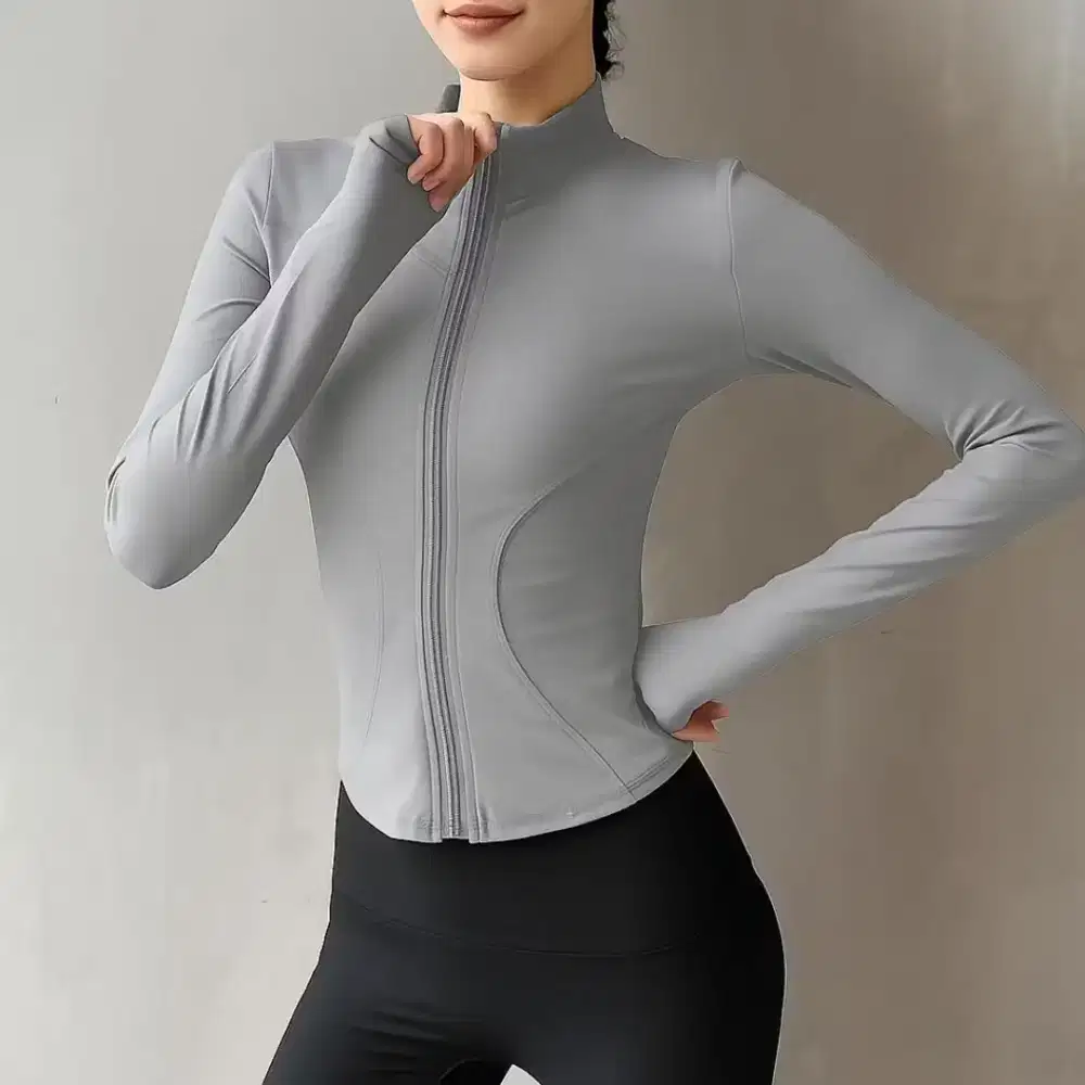 Jaket olahraga lengan panjang Fit body wanita