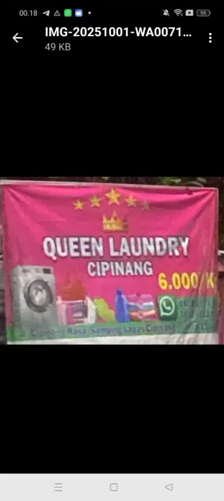 Oper kontrak laundry beserta isinya langsung dpt hasil