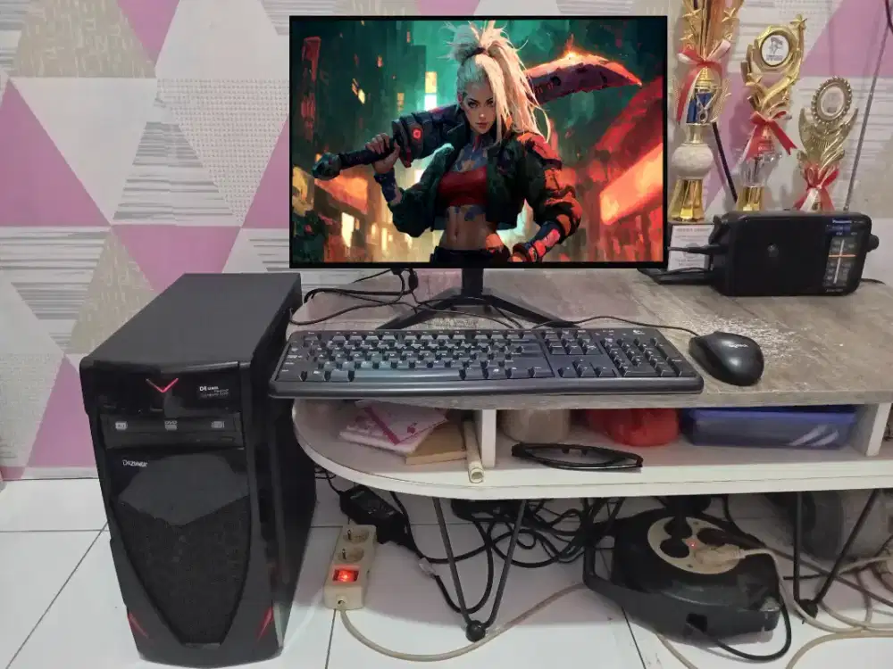 PC GAMING DESIGN + LCD + RAM 8 GB + VGA 1 GB + HD 500 GB + GAMES APP
