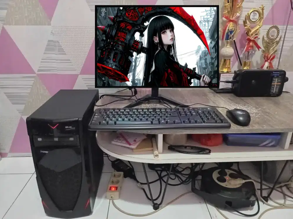 PC GAMING DESIGN + LCD + RAM 8 GB + VGA 1 GB + HD 500 GB + GAMES APP