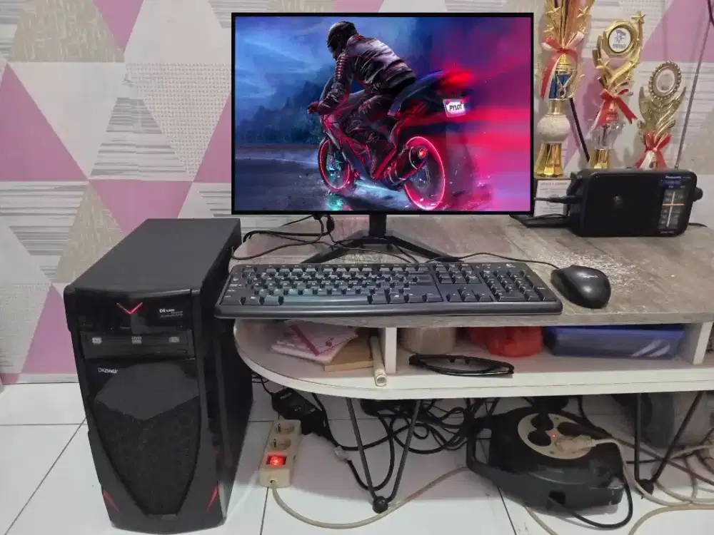 PC GAMING DESIGN + LCD + RAM 8 GB + VGA 1 GB + HD 500 GB + GAMES APP