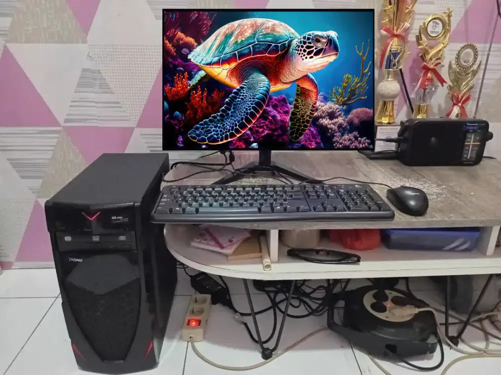 PC GAMING DESIGN + LCD + RAM 8 GB + VGA 1 GB + HD 500 GB + GAMES APP