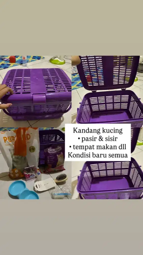 KANDANG KUCING + CATFOOD