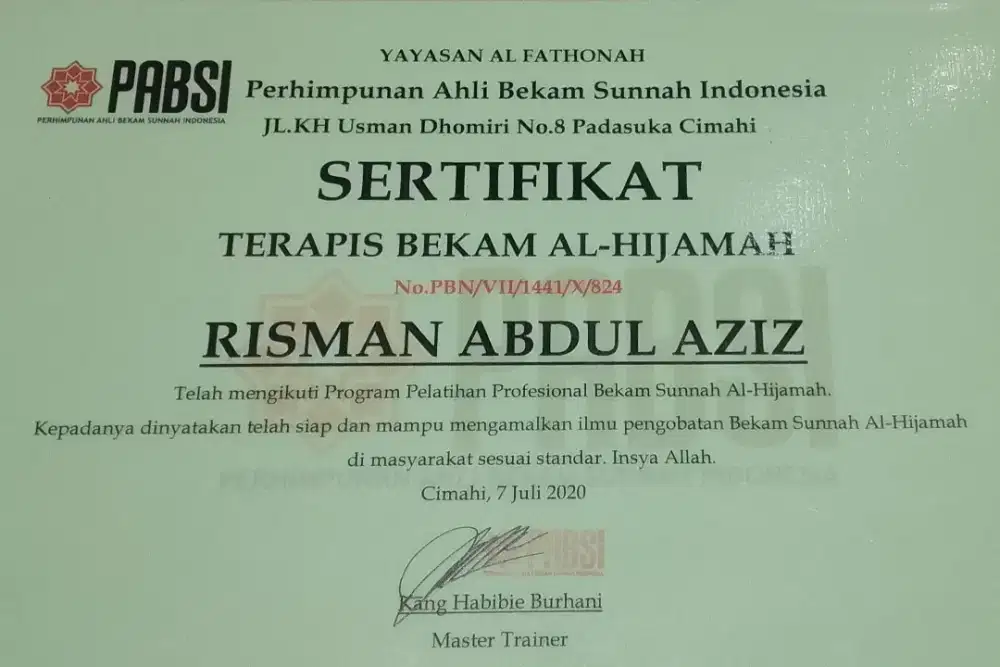 Terapi bekam Al-Hijamah