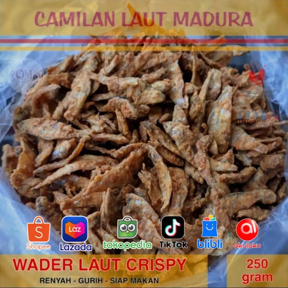 Teman Santai dan Oleh-oleh Khas Camilan Laut Madura Ikan Wader Crispy