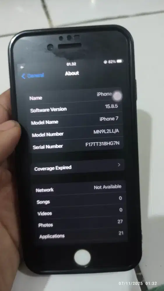 Iphone 7 128 Gb sinyal aman jual BU