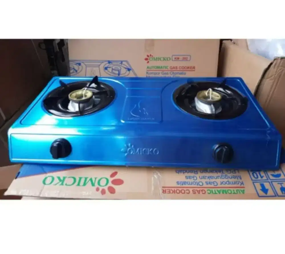 Kompor 2 tungku merk omicko