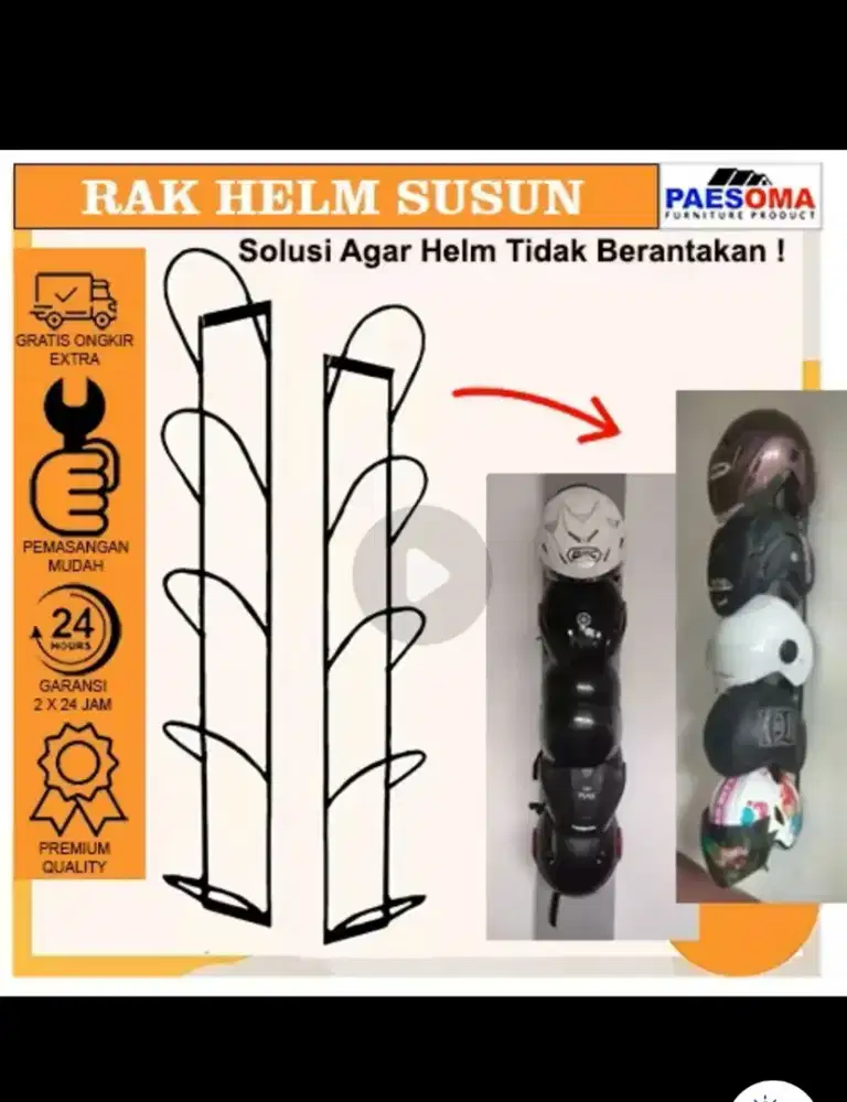 RAK HELM SUSUN 3 NEW 30K