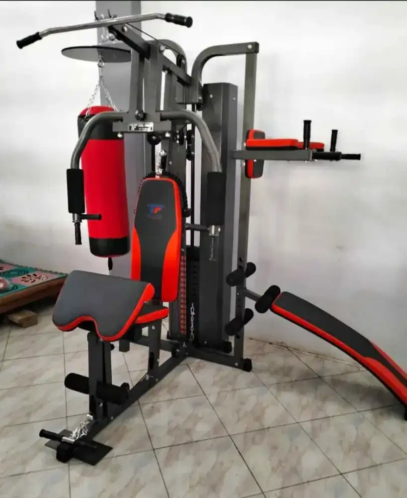 ALAT FITNESS MULTIFUNGSI HOME GYM 3 SISI SAMSAK TOTAL HG 077