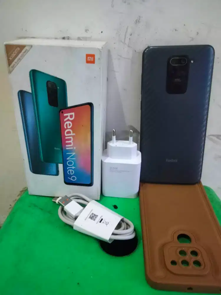 Redmi Note 9 Ram 8(6+2)/128 GB Fulset Hp Masih Segel Blm pernah servis