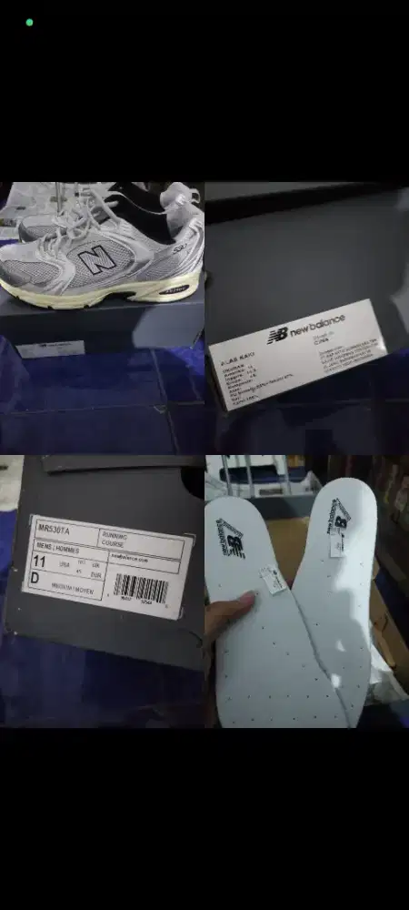 Nb 530 new balance 530 original PT MAP Indonesia size 45